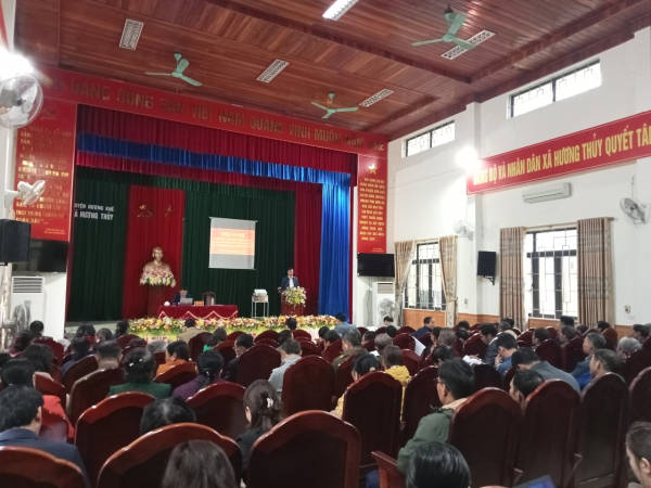 Xã Hương Thủy tổ chức hội nghị liên tịch triển khai Đề án thu gom, xử lý rác thải trên địa bàn xã
